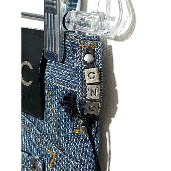 C'N'C Costume National Ribbed Straight Leg Jeans Womens 28 Normcore Casual NWT - Picture 9 of 13